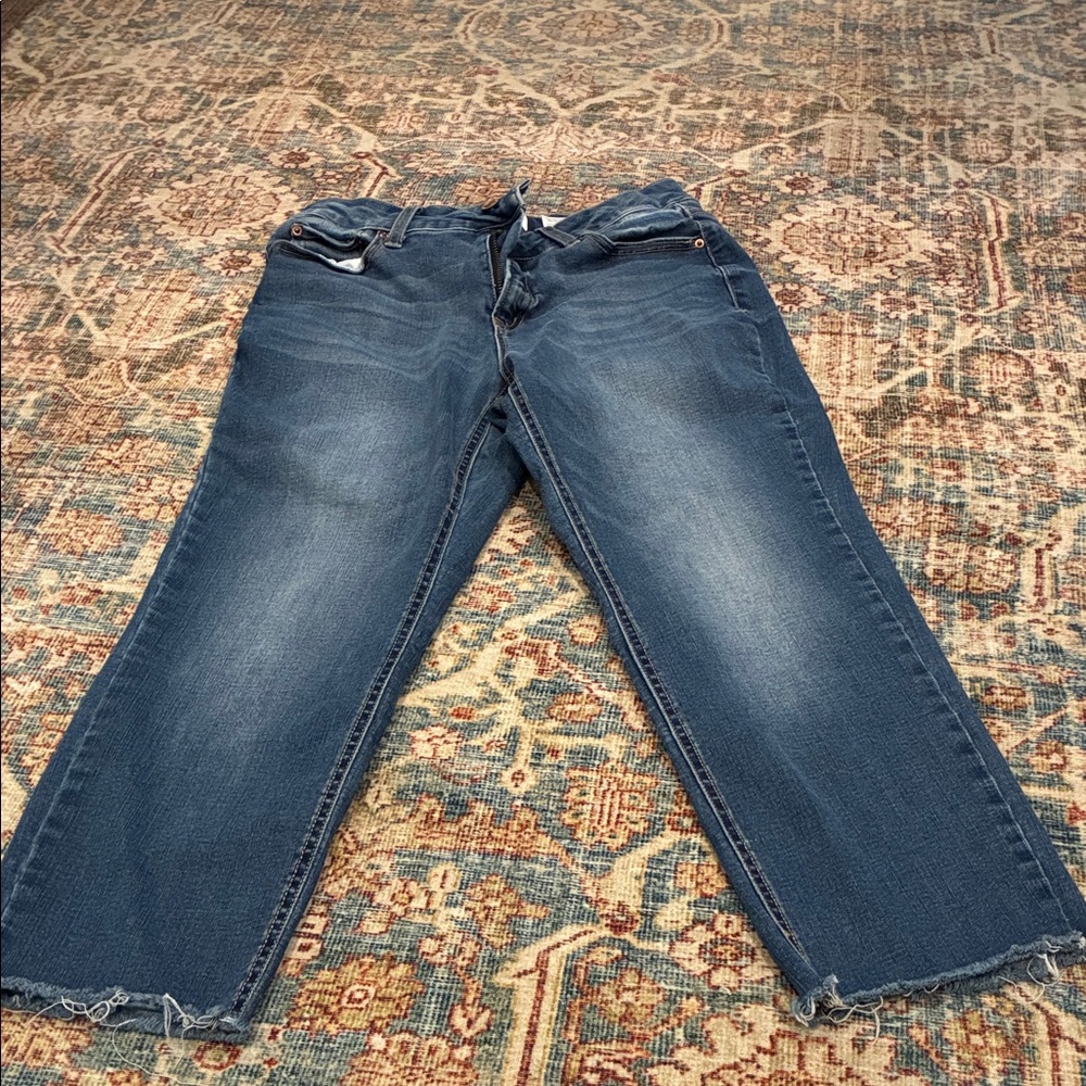 Time and Tru Dark Blue Ankle Jeans size 8 short - Picture 5 of 10